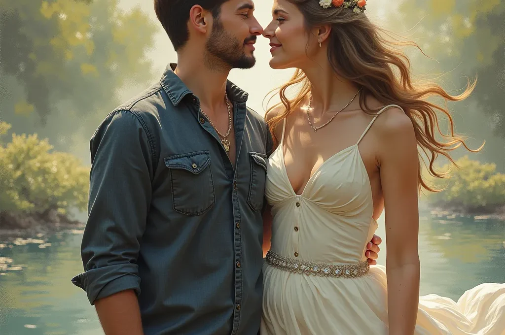 Person schreibt in Tagebuch am ruhigen Bergsee bei Morgenlicht