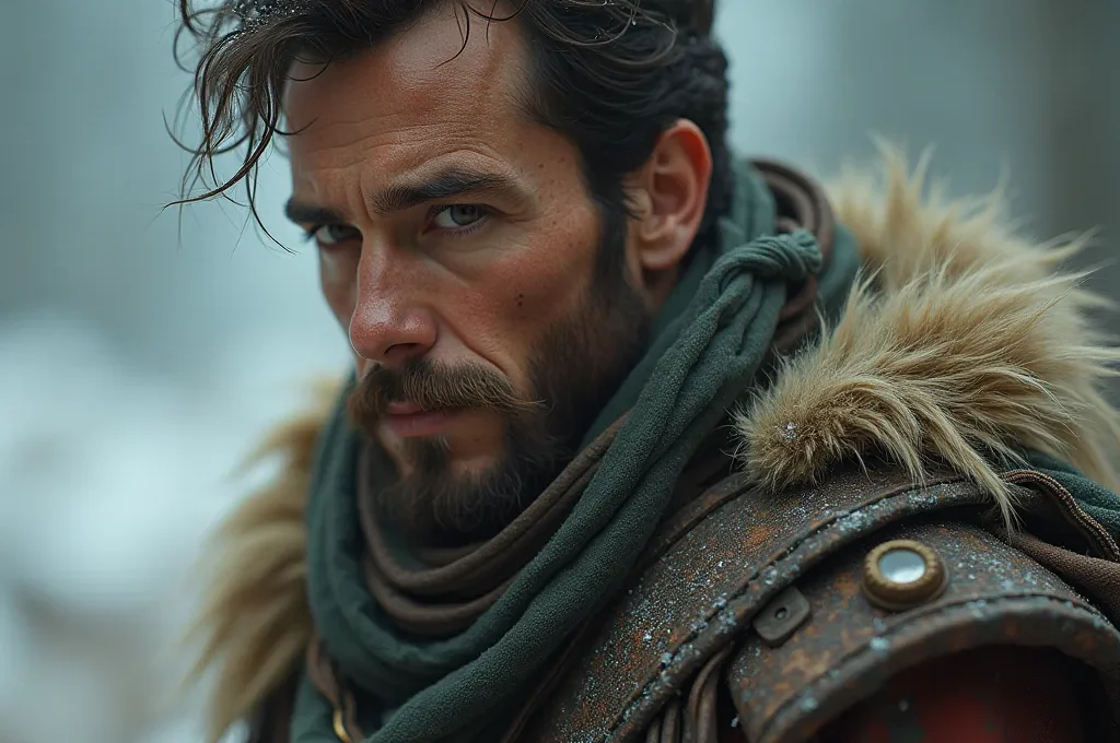 Wanderer im dichten Nebel mit GPS und Karte im Schwarzwald